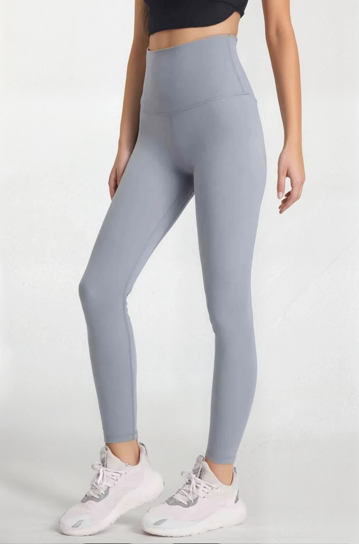 ultra soft high-waist leggings in black stretchy fabric