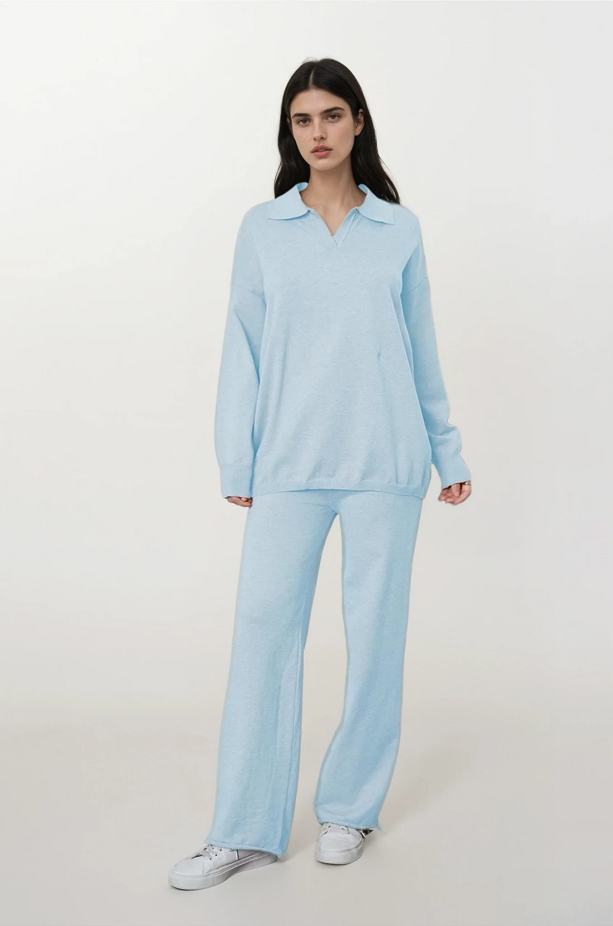Victorious Johnny Collar Sweater and Pants Set oversized fit